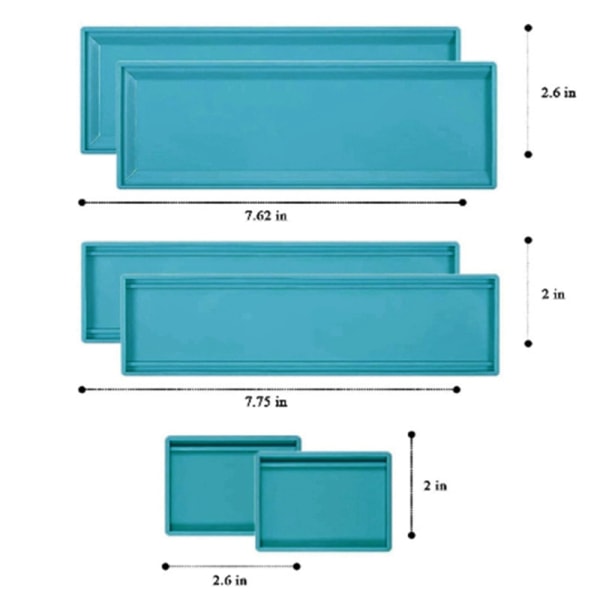 DIY Domino Box Resin Shape Smykkeoppbevaringsboks DIY Craft