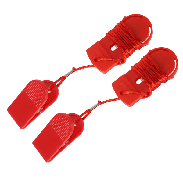 2 stk Løbemaskine sikkerhedsnøgle Letvægts løbebånd sikkerhedsclips rød løbebånd maskine sikkerhedsnøgle til hjemmegymnastik