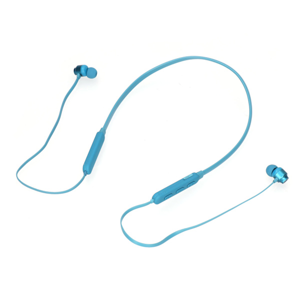 Nackbandshörlurar med Bluetooth 5.1, trådlösa öronsnäckor, nackbandshörlurar för träning och sport, blå