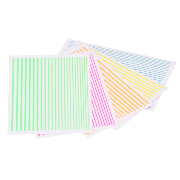 5 stk Nail Stripe Sticker Nails Art Striping Tapes Line fingernegl DIY manikyr dekorasjon