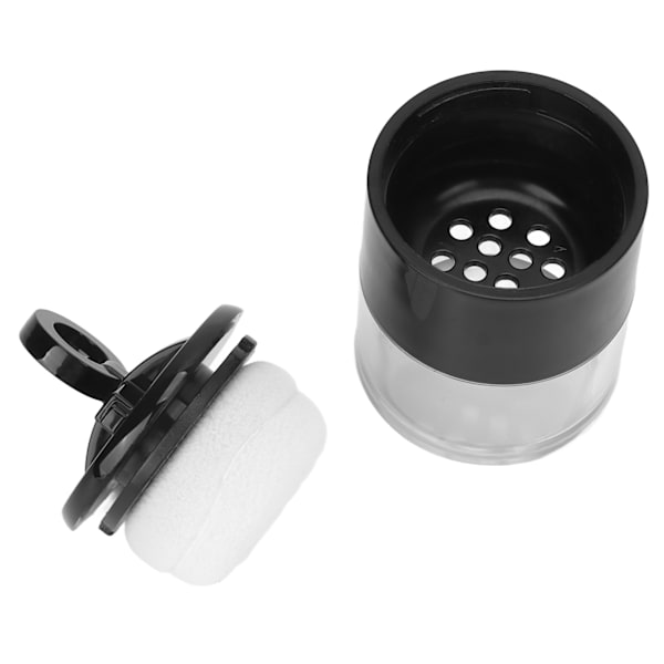 Tomt Löspuderburk Mini Bärbar Tomt Makeup Puderbehållare med Flockpuff (Svampform)