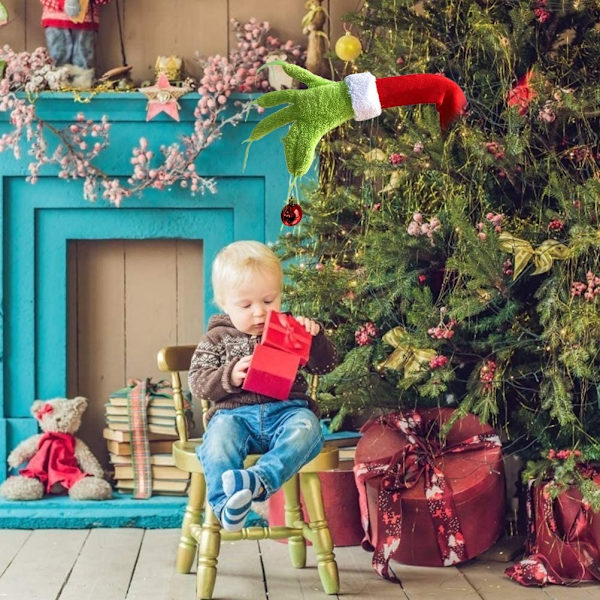 Julgransdekorationer, härlig julgrinch älva arm prydnad