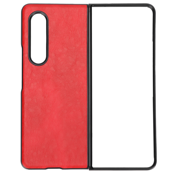 Nahkainen älypuhelimen cover Iskunkestävä puhelimen case Samsung Galaxy Z Fold 3Red -puhelimelle