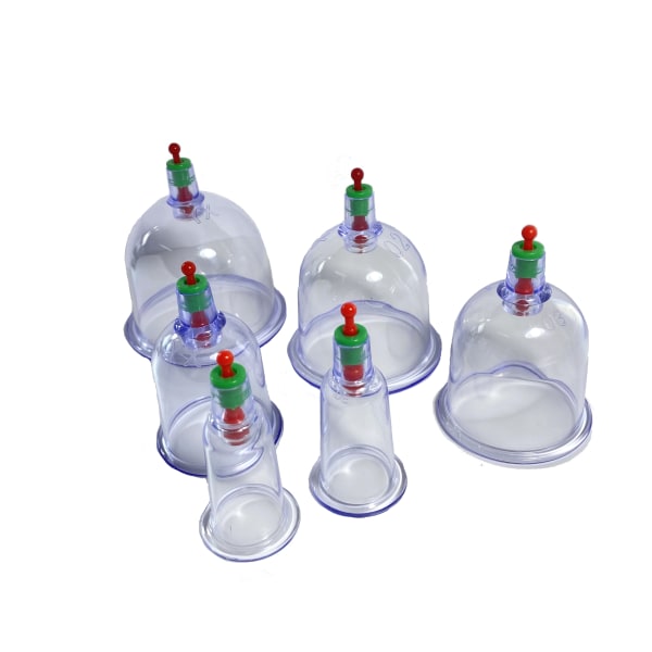 Cupping for treatment and massage 6 pcs