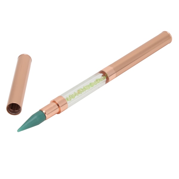 Dotting Pen voksspiss Rhinestone Pickup Tool Dotting Pen Manikyr Nail Art Tool (grønn)