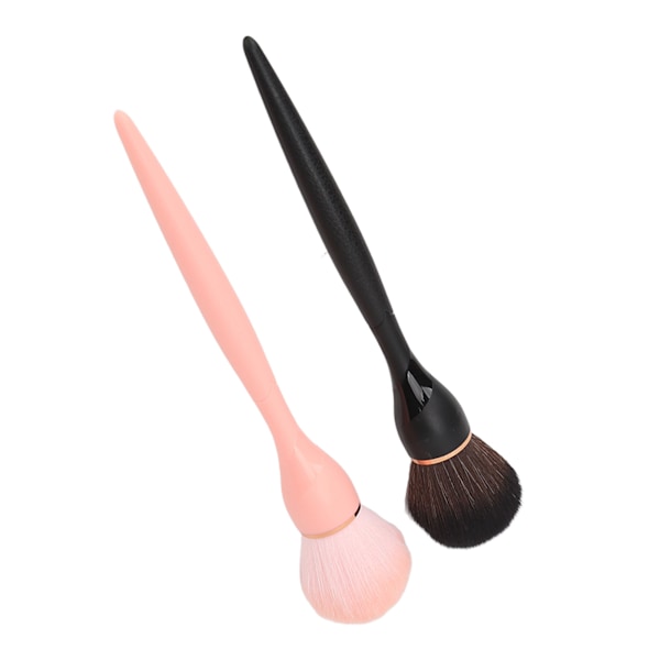 2 stk Makeup Brush Set Blush Professionel Bærbar Blød Syntetisk Fiber Løst Pulver Pensel Kosmetik Værktøj