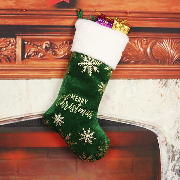 Julepynt Juledekorationer Sokker Julesokker Broderi Dekorationer B