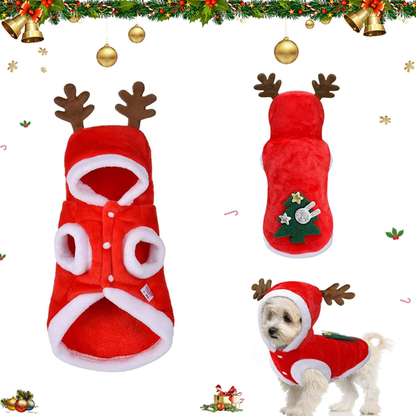 Hunddräkter Jul älgdräkt, Jul hundkläder, Jul kattkläder
