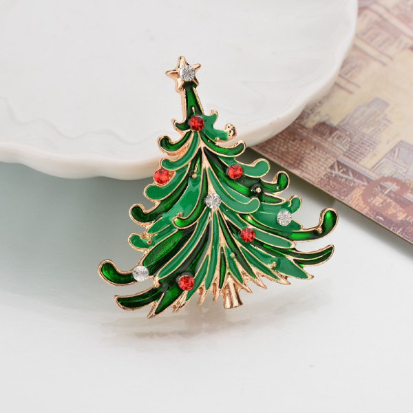 Julgransbrosch Corsage Tomte Julgran Brosch Wreath