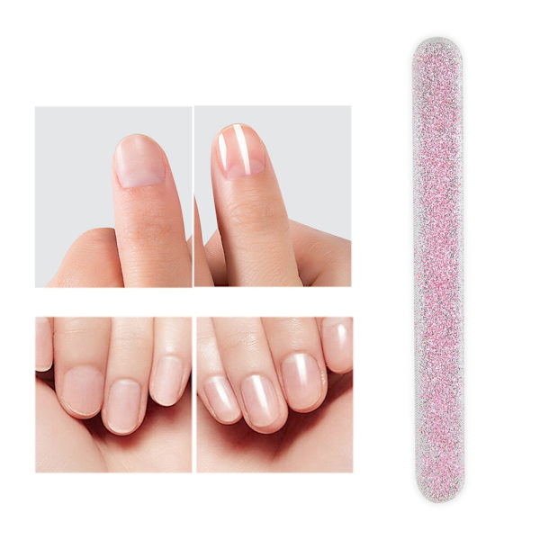 Nano Glas Fod Rasp Fil til Fjernelse af Død Hud og Hård Hud - Pedikyrpleje (Pink, 12cm)