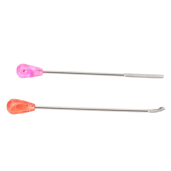 Ögonbrynspulverblandningssticka Enhetlig Blandning Rostfritt Stål Kosmetisk Pigment Rörspån