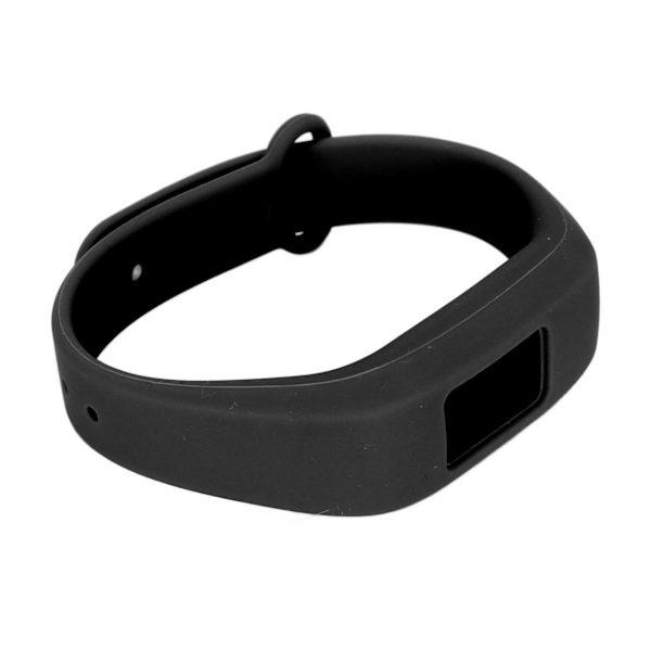 Silikoninen ranneke Garmin Vivofit3:lle - Vaihdettava ranneke, säädettävissä, musta