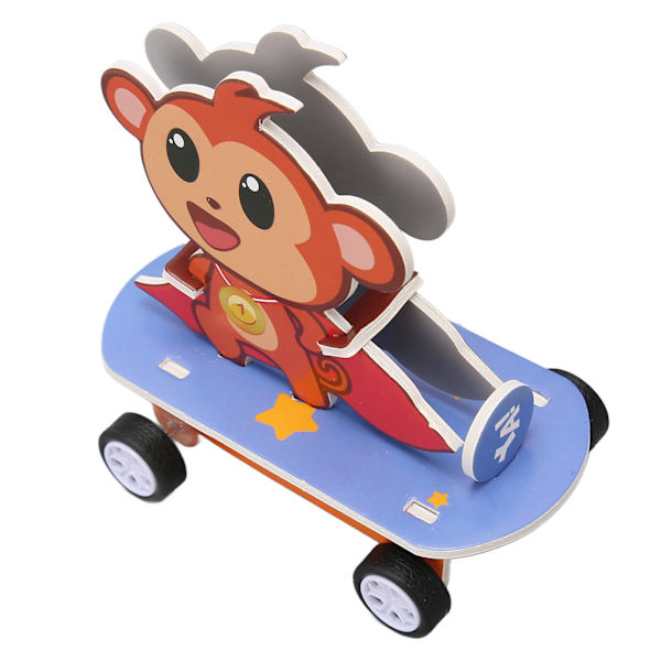 DIY Monkey Puslespil Legetøj Magnetisk Håndværk Forbedre Videnskabelig Kognition Bygge Sæt til Børn til Tidlig Uddannelse Magnetisk Monkey Håndværk Bil