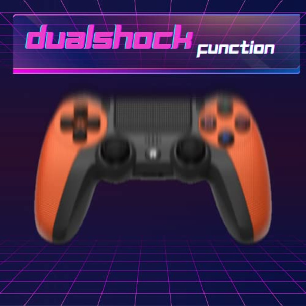 NK Trådløs Controller til PS4/PS3/PC/Mobil, 6-akset Detektorfunktion, LED-lys, Touchscreen orange