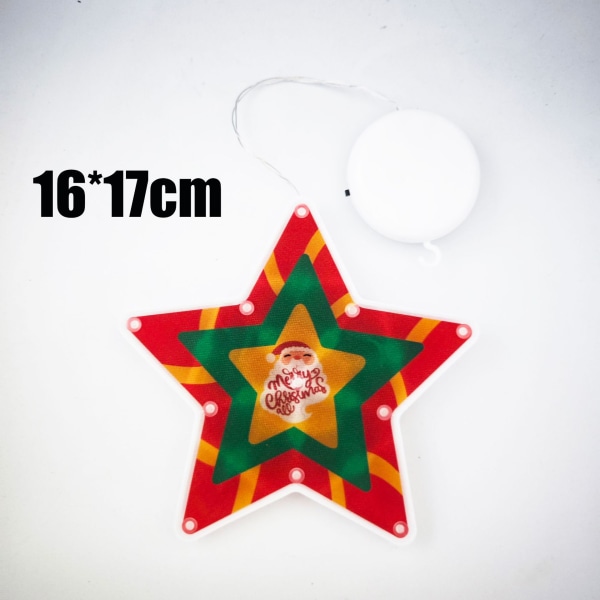 LED-julelys med tegneserie-vindussuger, juleatmosfære-layout, fargede lys Small Backpack for the Elderly