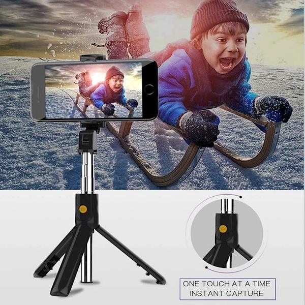 Selfiestick / stativ med trådlös fjärrkontroll