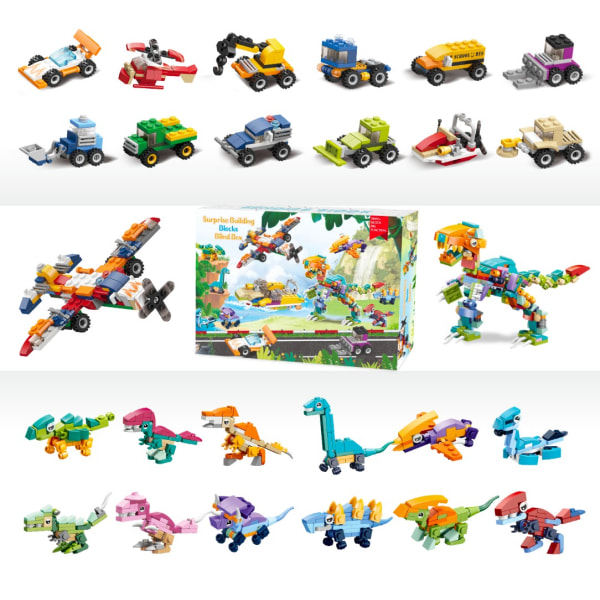 Adventskalender Leksaksfordon & Dinosaurier - Julkalender 2023 Flerfärgad 1