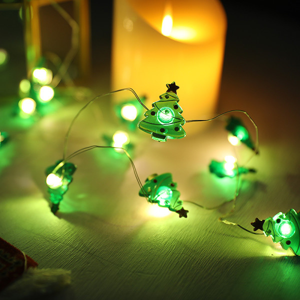 Christmas Wansheng Festival Ornamental Festoon Lamp Santa Claus Snowman Tree Lighting Chain E 3 M 30 led