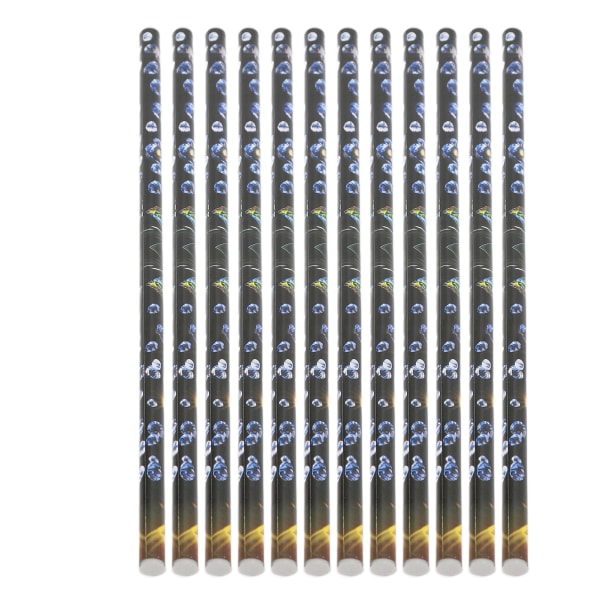 12 stk Nail Dotting Wax Pen Selvklebende Rhinestones Picker Wax Pen for Nail Art DIY dekorasjon Hvit