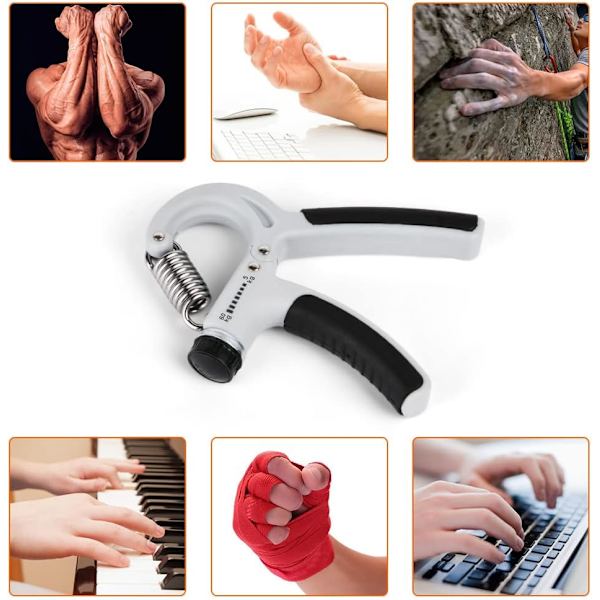 Handtränare, Handgreppsträning, Justerbar Greppstyrketränare Underarms Tränare Enhet red