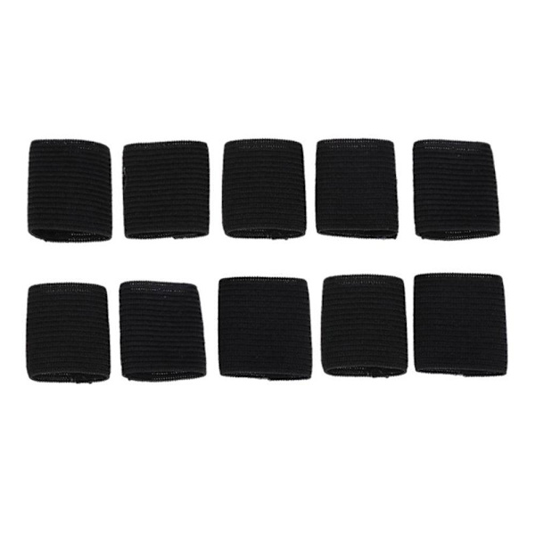Beskyttende Glat Fingerstøtte/Fingersleeve Sort