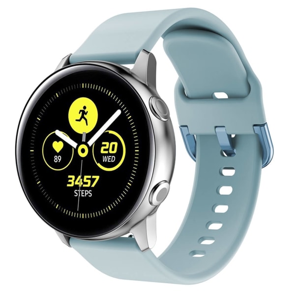 Armbånd til Galaxy Watch Active lyseblå silikone 20mm blå
