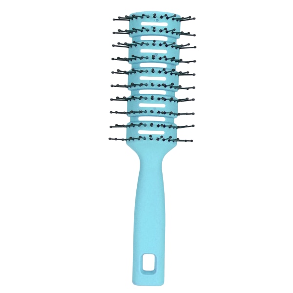 Detangling Hair Brush ABS Anti Statisk Sklisikkert ventilert massasjehårbørste med hengende hull for hårpleieBlå