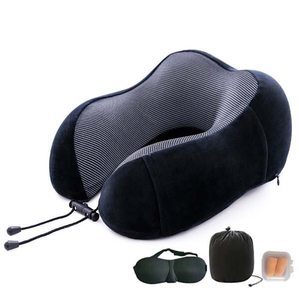 Hukommelsesskum U-formet Pute Reise Nakkepute Beskyttelse Nakkepute Langsom Tilbakegang Beskyttelse Nakkepute Gray 30*25cm