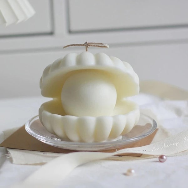 Pärl Seashell Form Sojaljustillverkning 3D
