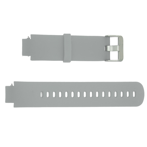 Smartwatch Udskiftningsrem Silikon Ur Håndledsrem Enkelt Farve til Amazfit Verge 3 Grå