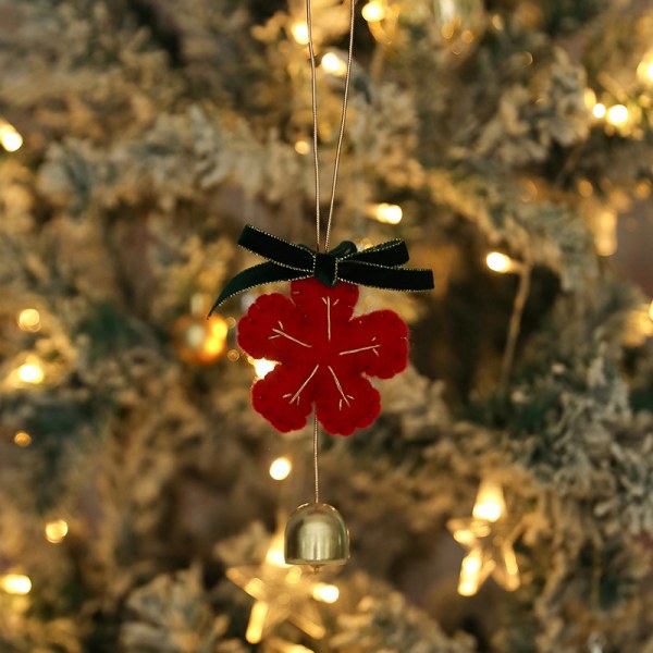 Julegave Ullfilt Juletre Henger Julepynt Bilhengende Style 5