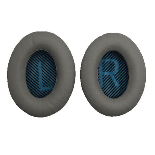 BOSE hörlursfodral QC35 QC2 QC25 QC15 AE2i hörlursöronkuddar i havsbomull Gray with Blue Lr Pad Cotton