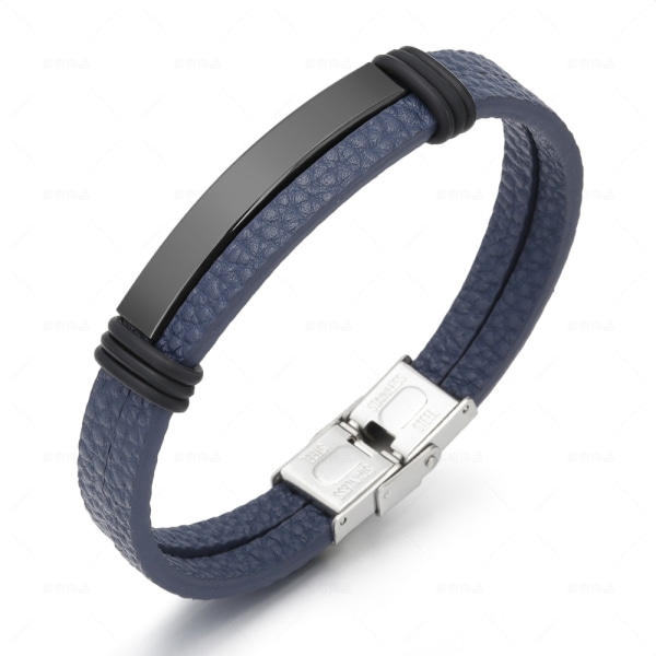 Men's Leather Bracelet Double Layer Student Ornament