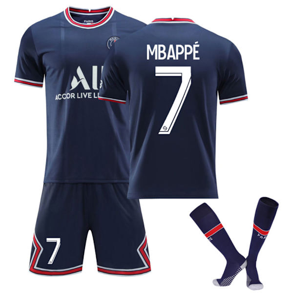 Lasten jalkapallopaita nro 30 Messi nro 7 Mbappé nro 10 Neymar 7
