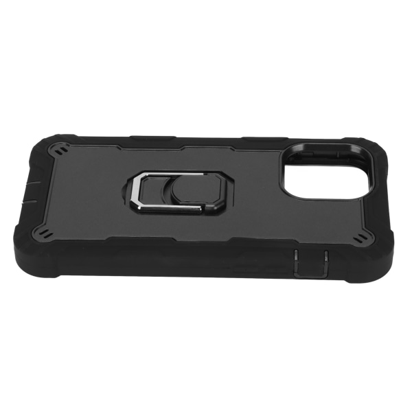 Repskyddande Armor-skal med stativ för iPhone 13 Pro Max mobiler Armor Protect Case (Svart Svart)