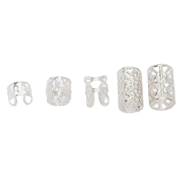 200 st vikinghårssmycken nordiska runor flätor rörpärlor dreadlocks dekoration accessoarer silver