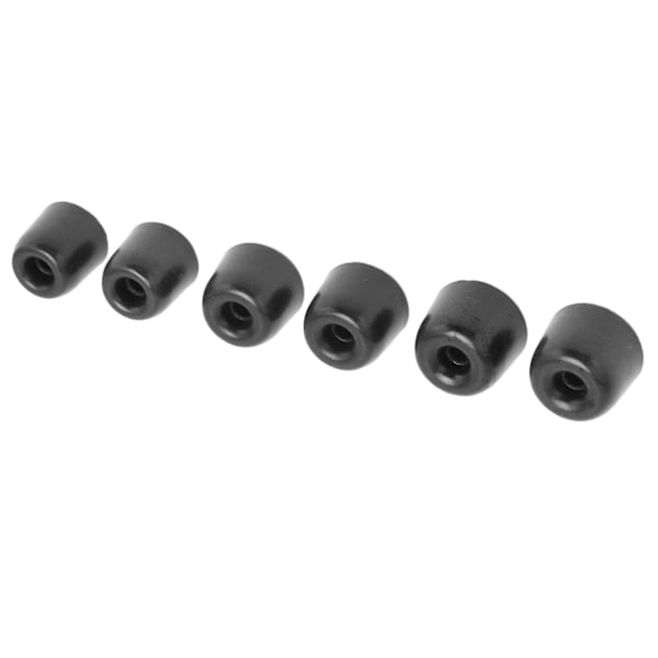 6 st Memory Foam Öronproppar Bekväma Brusreducering 4,1 mm Innerdiameter Ersättning Öronproppar för de Flesta Hörlurar