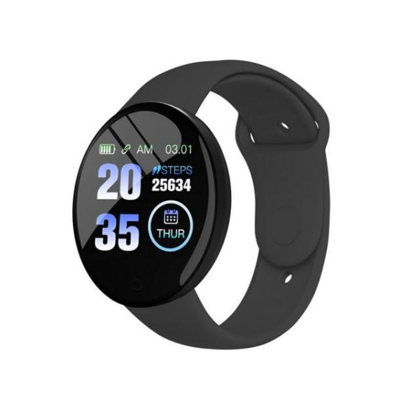 D18 Ssmart armband pulsmätare smart watch light black