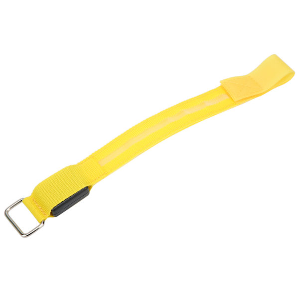 LED-armband för löpning utomhus, justerbar blinkande armband, cykellampa, upplyst armband, gul