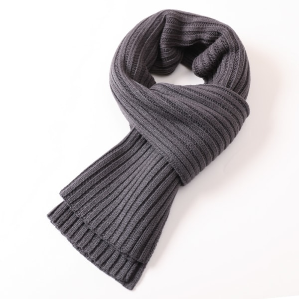 Winter thickened warm knitted scarf