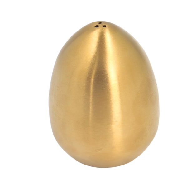 Egg Spice Shaker Stainless Steel Egg Shaped Pepper Shaker for Outdoor Barbecue Restaurant Banquet Party Gold