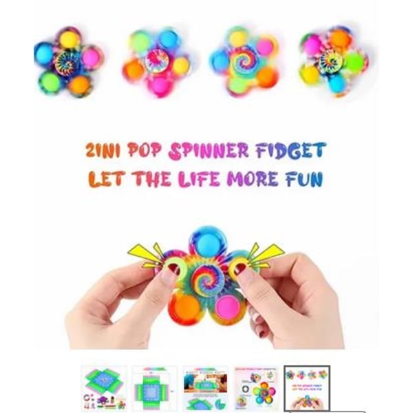 Pop it Fidget Legetøjspakke Sensorisk Pop it Party Gave 20 stk.