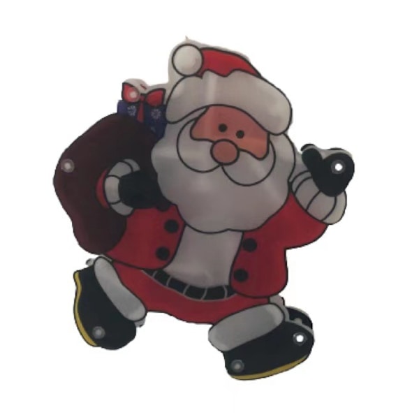 Julbelysning LED Juldekoration Suglampa Rumsfönsterlayout Julbelysning Jultomte Suglampa 2