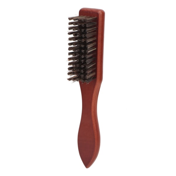Barber Blade Brush Rengöring Nylon Komposit Trä Skägg Barber Fade Brush Supply för män