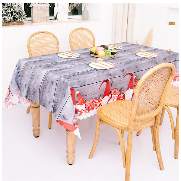 Julepynt Kreativ Ny Trykning Dug Bordløbere Julebord Borddekoration 1 180x140cm