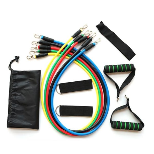 Träningsband (5st Justerbara Gummiband Band) Stretchband 5-Pack