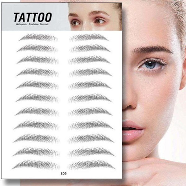 4D Autentiska Ögonbrynstatueringspennor för Formning och Styling