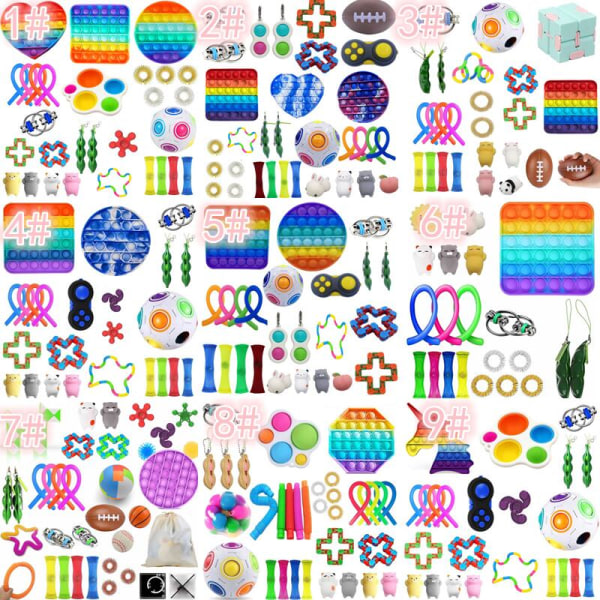 Fidget Toy Set Sensorisk leksak för barn, vuxna #6 21pcs