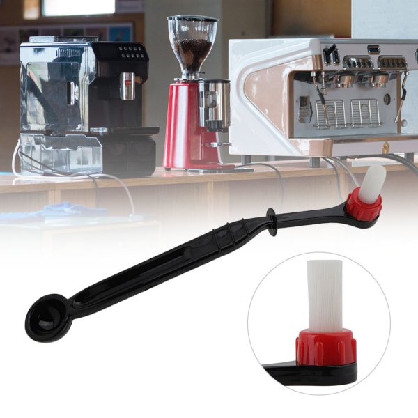 2 i 1 børste kaffemaskine Nylon espressokværn Rengøringsbørste Kaffemaskineværktøj
