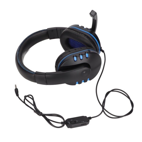 3,5 mm Gaming Headset Stereo Støjreducerende Kablet Lydstyrke Mute Kontrol Spil Hovedtelefon med Mikrofon til PC Bærbar Telefon